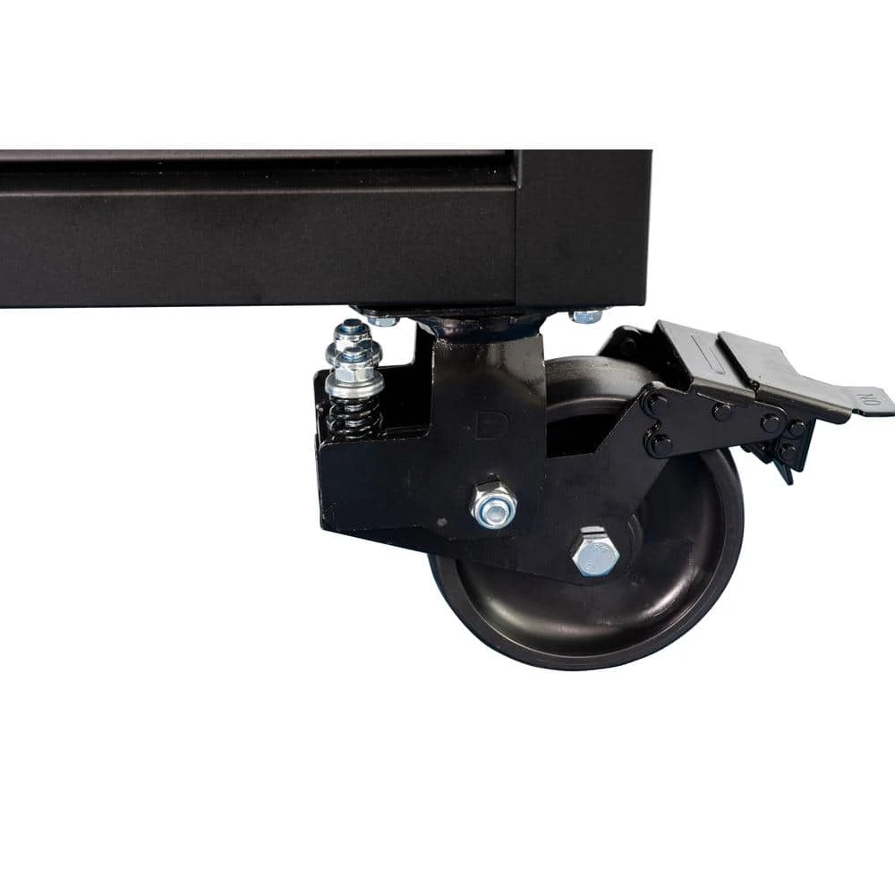 Husky 108 In. W X 24 In. D 9-Drawer Heavy-Duty Mobile Workbench With Stainless Steel Top In Matte Black 13 Husky 108 In. W X 24 In. D 9-Drawer Heavy-Duty Mobile Workbench With Stainless Steel Top In Matte Black - Image 13