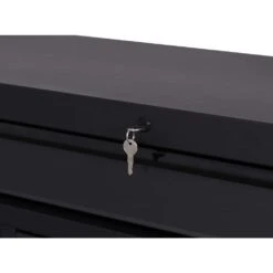 Husky Heavy-Duty 52 In. 9-Drawer Matte Black Rolling Tool Cabinet -Husky Shop matte black husky tool cabinets h52tr9hdv4 c3 1000