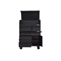 Husky HD 46 In. Wide 24.5 In. Deep 12-Drawer Tool Chest And Rolling Cab Set, Matte Black -Husky Shop matte black husky tool chest combos hotc4612bb1s 44 1000