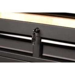 Husky Tool Storage 61 In. W X 23 In. D Heavy Duty Top Tool Chest With Riser -Husky Shop matte black husky top tool chests 61hutch 1f 1000