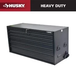 Husky HD 62 In. Wide X 24 In Deep Modular 6-Drawer Top Chest, Matte Black