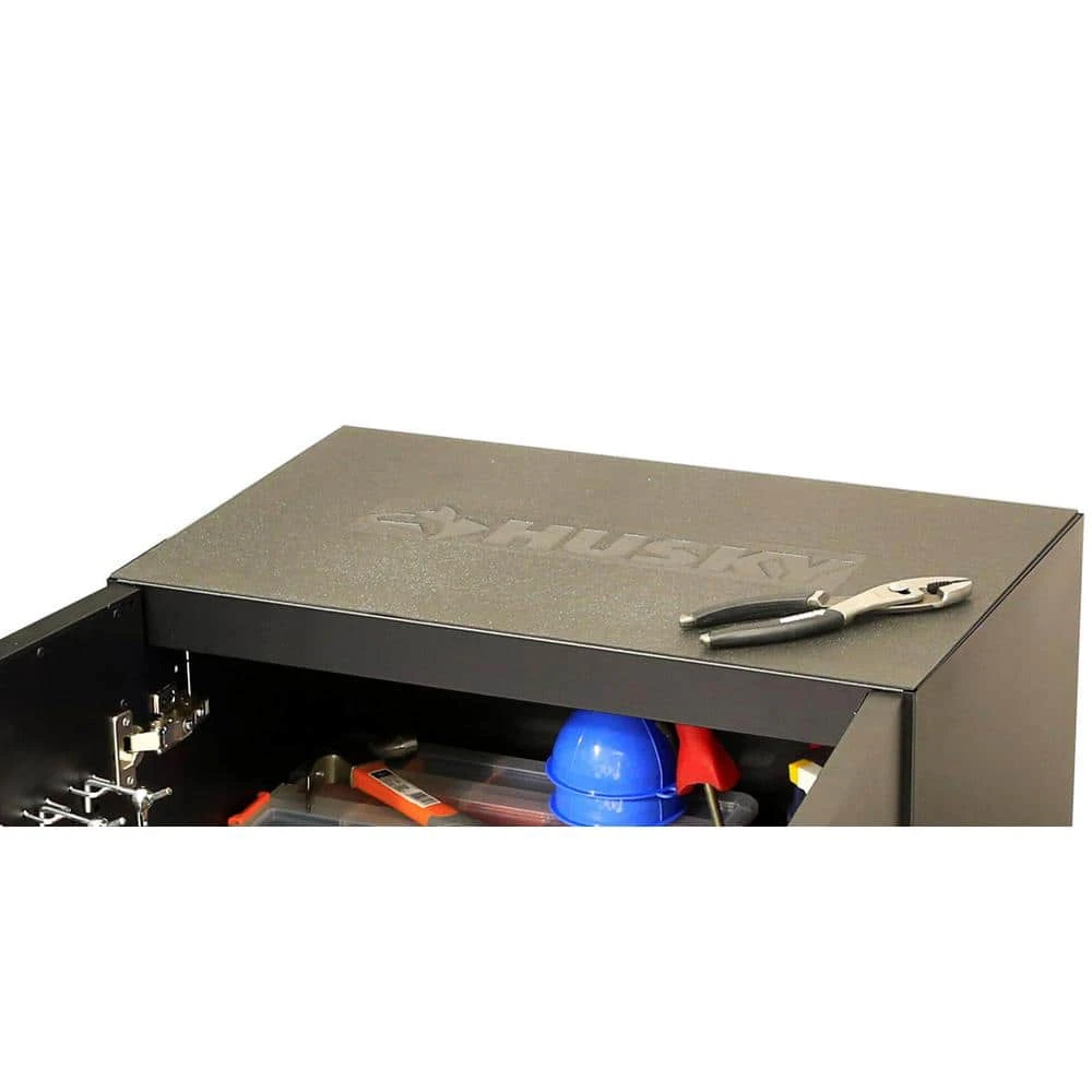 Husky Regular Duty Welded 24-Gauge Steel 2-Door Garage Base Cabinet In Black (24 In. W X 33 In. H X 16 In. D) 9 Husky Regular Duty Welded 24-Gauge Steel 2-Door Garage Base Cabinet In Black (24 In. W X 33 In. H X 16 In. D) - Image 9