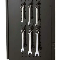 Husky Regular Duty Welded 24-Gauge Steel 2-Door Garage Base Cabinet In Black (24 In. W X 33 In. H X 16 In. D) 16 Husky Regular Duty Welded 24-Gauge Steel 2-Door Garage Base Cabinet In Black (24 In. W X 33 In. H X 16 In. D) -Husky Shop matte black powder coating husky free standing cabinets h24bc2door 77 1000