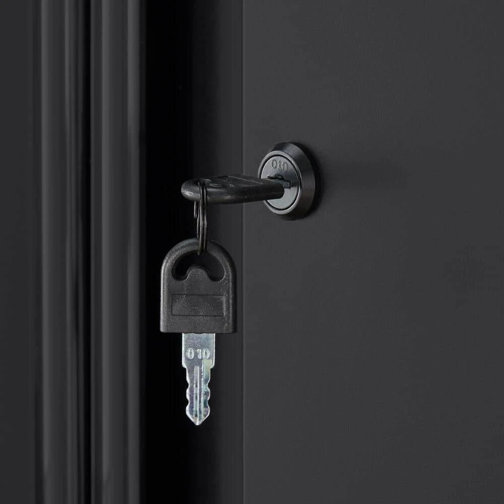 Husky Regular Duty Welded 24-Gauge Steel Wall Mounted Garage Cabinet In Black (24 In. W X 18.1 In. H X 12 In. D) 6 Husky Regular Duty Welded 24-Gauge Steel Wall Mounted Garage Cabinet In Black (24 In. W X 18.1 In. H X 12 In. D) - Image 6