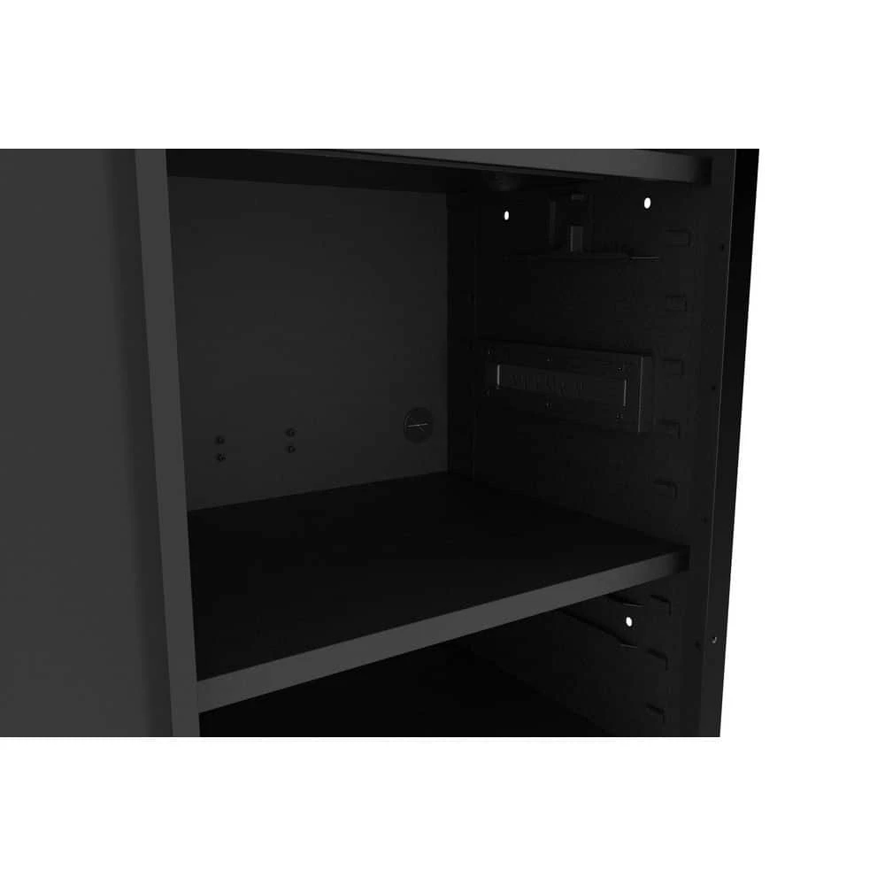 Husky Tool Storage 27 In. W X 23 In. D Heavy Duty Matte Black 4-Shelf Rolling Side Tool Locker 10 Husky Tool Storage 27 In. W X 23 In. D Heavy Duty Matte Black 4-Shelf Rolling Side Tool Locker - Image 10