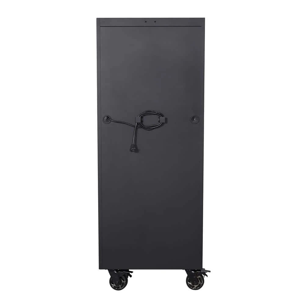 Husky Tool Storage 27 In. W X 23 In. D Heavy Duty Matte Black 4-Shelf Rolling Side Tool Locker 11 Husky Tool Storage 27 In. W X 23 In. D Heavy Duty Matte Black 4-Shelf Rolling Side Tool Locker - Image 11