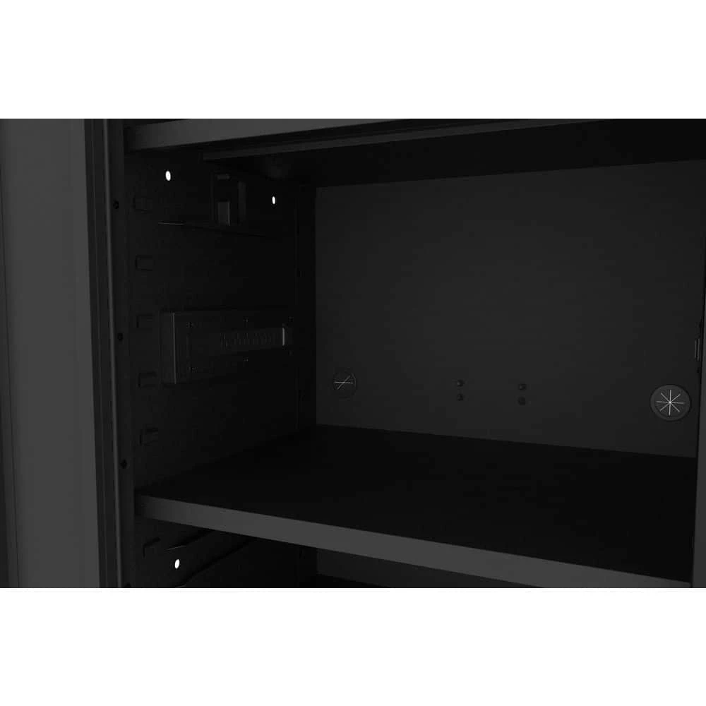 Husky Tool Storage 27 In. W X 23 In. D Heavy Duty Matte Black 4-Shelf Rolling Side Tool Locker 9 Husky Tool Storage 27 In. W X 23 In. D Heavy Duty Matte Black 4-Shelf Rolling Side Tool Locker - Image 9