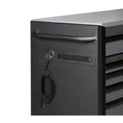 Husky Heavy-Duty 72 In. W15-Drawer Matte Black Mobile Workbench Cabinet With Stainless Steel Top -Husky Shop matte black with black trim husky mobile workbenches h72mwc15dl tl 1f 1000