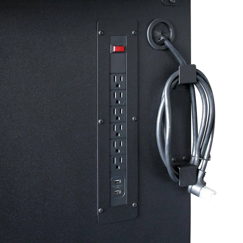 Husky 52 In. W X 25 In. D Heavy Duty 9-Drawer Mobile Workbench Cabinet With Adjustable-Height Hardwood Top In Matte Black 10 Husky 52 In. W X 25 In. D Heavy Duty 9-Drawer Mobile Workbench Cabinet With Adjustable-Height Hardwood Top In Matte Black - Image 10