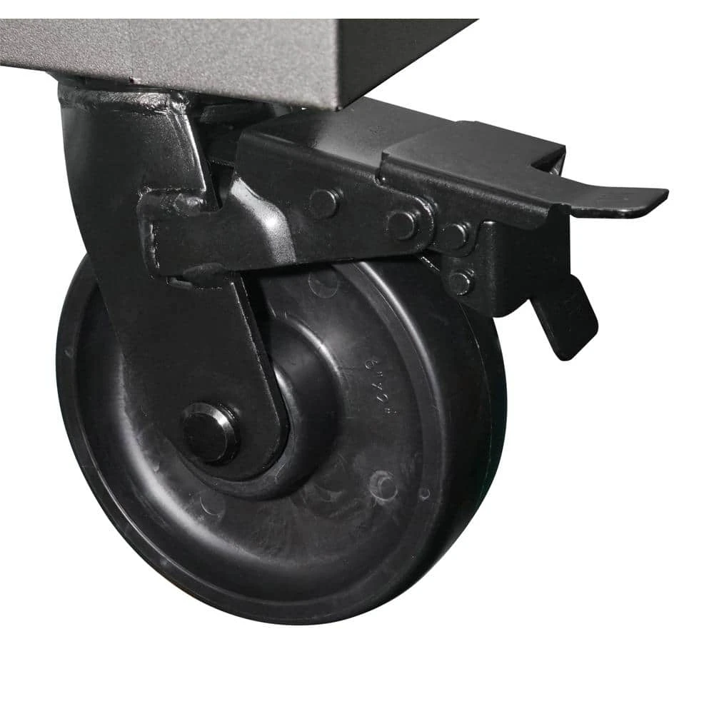 Husky 52 In. W X 25 In. D Heavy Duty 9-Drawer Mobile Workbench Cabinet With Adjustable-Height Hardwood Top In Matte Black 12 Husky 52 In. W X 25 In. D Heavy Duty 9-Drawer Mobile Workbench Cabinet With Adjustable-Height Hardwood Top In Matte Black - Image 12