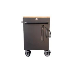 Husky 72 In. W X 24 In. D Heavy Duty 18-Drawer Mobile Workbench Cabinet With Adjustable-Height Hardwood Top In Matte Black -Husky Shop matte black with black trim husky mobile workbenches holc7218bb1mys 31 1000