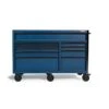 Husky Heavy-Duty 61 In. W X 24 In. D Mobile Workbench In Matte Blue