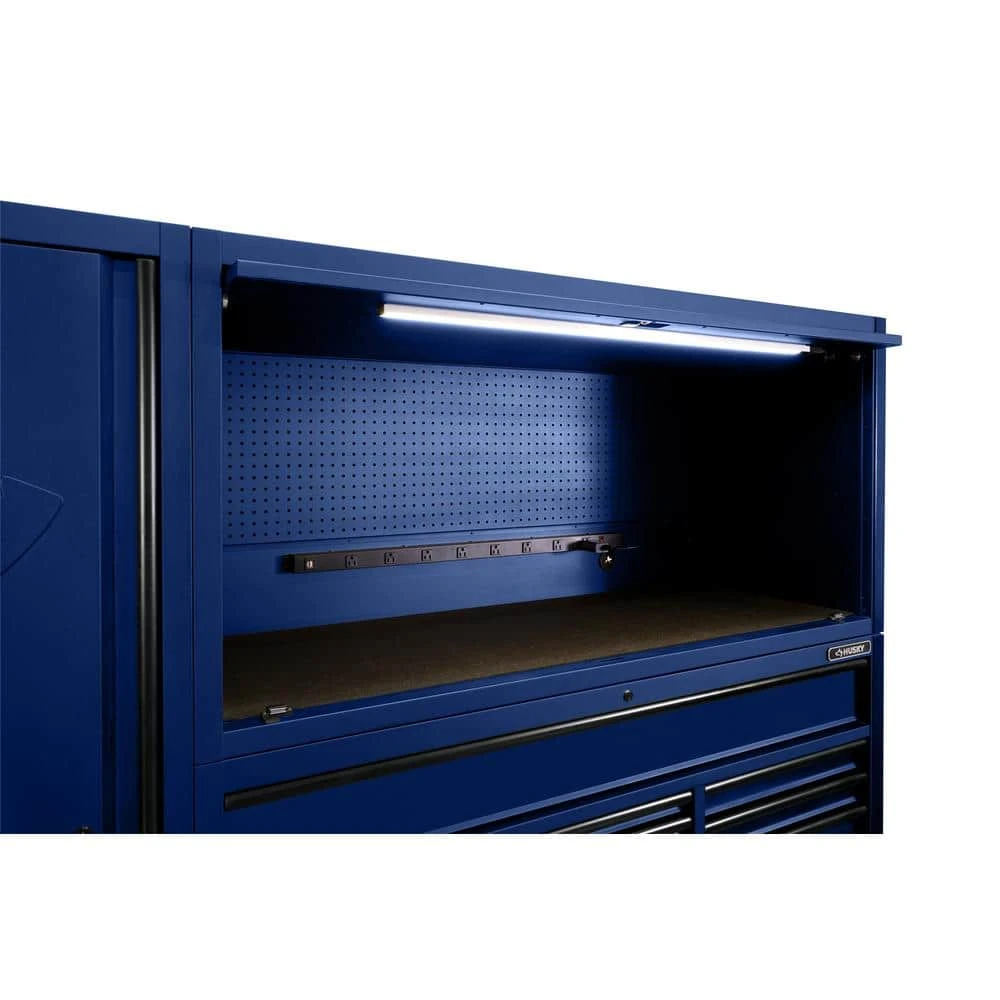 Husky Heavy-Duty 61 In. W Top Chest Hutch, Matte Blue 3 Husky Heavy-Duty 61 In. W Top Chest Hutch, Matte Blue - Image 3