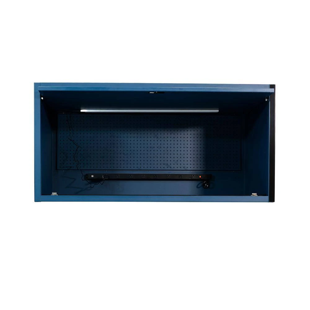 Husky Heavy-Duty 61 In. W Top Chest Hutch, Matte Blue 2 Husky Heavy-Duty 61 In. W Top Chest Hutch, Matte Blue - Image 2