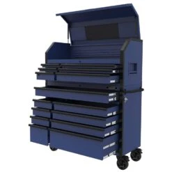 Husky Heavy-Duty 52 In. W 15-Drawer Matte Blue Steel Rolling Tool Chest Combo 15 Husky Heavy-Duty 52 In. W 15-Drawer Matte Blue Steel Rolling Tool Chest Combo -Husky Shop matte blue husky tool chest combos h52ch6tr9hdv4bl 40 1000