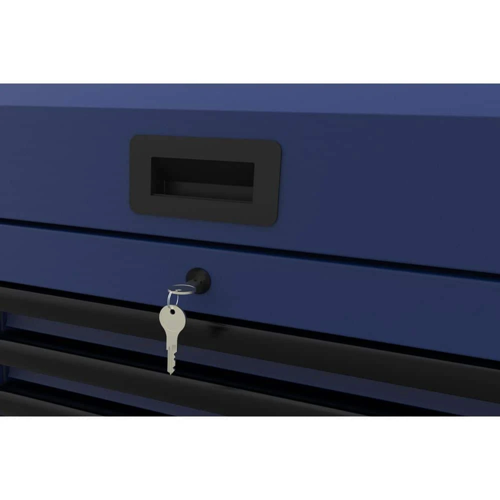 Husky Heavy-Duty 52 In. W 15-Drawer Matte Blue Steel Rolling Tool Chest Combo 9 Husky Heavy-Duty 52 In. W 15-Drawer Matte Blue Steel Rolling Tool Chest Combo - Image 9