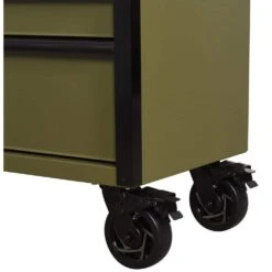 Husky Heavy Duty 52 In. W 9-Drawer Matte Army Green Rolling Tool Cabinet -Husky Shop matte gray husky tool cabinets h52tr9hdv4army 44 1000