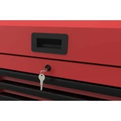 Husky Heavy-Duty 52 In. W 15-Drawer Matte Red Steel Rolling Tool Chest Combo -Husky Shop matte red husky tool chest combos h52ch6tr9hdv4rd 4f 1000