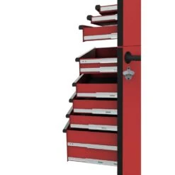 Husky Heavy-Duty 52 In. W 15-Drawer Matte Red Steel Rolling Tool Chest Combo -Husky Shop matte red husky tool chest combos h52ch6tr9hdv4rd 77 1000