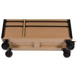 Husky Heavy Duty 52 In. W 9-Drawer Matte Tan Rolling Tool Cabinet -Husky Shop matte tan husky tool cabinets h52tr9hdv4tan 1d 1000