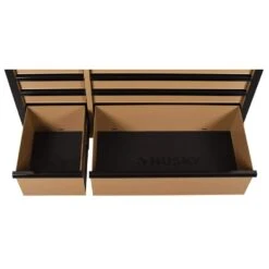 Husky Heavy Duty 52 In. W 9-Drawer Matte Tan Rolling Tool Cabinet -Husky Shop matte tan husky tool cabinets h52tr9hdv4tan 76 1000