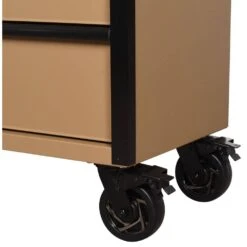 Husky Heavy Duty 52 In. W 9-Drawer Matte Tan Rolling Tool Cabinet -Husky Shop matte tan husky tool cabinets h52tr9hdv4tan fa 1000