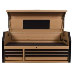Husky Heavy Duty 52 In. W 6-Drawer Matte Tan Top Tool Chest -Husky Shop matte tan husky top tool chests h52ch6hdv4tan 40 1000