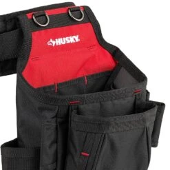 Husky Contractors 2-Bag Work Tool Belt With Suspenders -Husky Shop multi colored husky tool belts hd00166 a0 1000