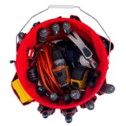 Husky 12 In. 30 Pocket Heavy Duty Bucket Jockey 5 Gallon In-Bucket Storage Tool Bag -Husky Shop red black husky tool bags hd10030 th a0 1000
