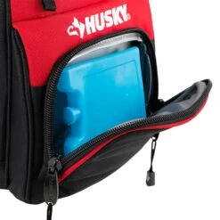 Husky 9 In. Job Site Lunch Box Cooler Bag -Husky Shop red black husky tool bags hd50100 th 1d 1000