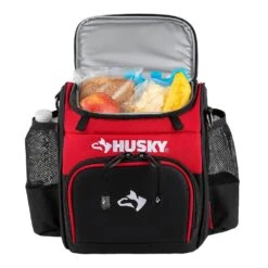 Husky 9 In. Job Site Lunch Box Cooler Bag -Husky Shop red black husky tool bags hd50100 th 40 1000
