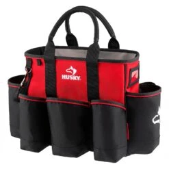Husky 14 In. 15 Pocket Open Top Supply Tool Bag -Husky Shop red black husky tool bags hd60014 th 66 1000