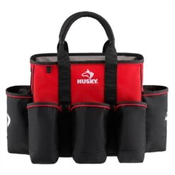Husky 14 In. 15 Pocket Open Top Supply Tool Bag -Husky Shop red black husky tool bags hd60014 th 77 1000