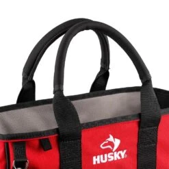 Husky 14 In. 15 Pocket Open Top Supply Tool Bag -Husky Shop red black husky tool bags hd60014 th c3 1000
