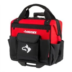 Husky 14 In. 13 Pocket Rolling Tool Bag -Husky Shop red black husky tool bags hd65014 th 4f 1000