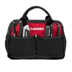 Husky 14 In. Rolling Tool Bag With Stackable 12 In. Tool Bag -Husky Shop red black husky tool bags hd650142 th bd fa 1000