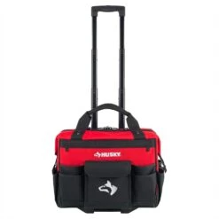 Husky 18 In. 18 Pocket Rolling Tool Bag -Husky Shop red black husky tool bags hd65018 th 66 1000