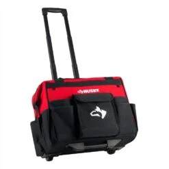 Husky 18 In. 18 Pocket Rolling Tool Bag -Husky Shop red black husky tool bags hd65018 th 77 1000