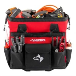 Husky 18 In. 18 Pocket Rolling Tool Bag -Husky Shop red black husky tool bags hd65018 th a0 1000