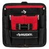 Husky 7 In. 3-Pocket Clip On Tool Belt Pouch