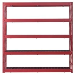 Husky 5-Shelf Metal Industrial Duty Freestanding Garage Storage Shelving Unit In Red (90 In. W X 90 In. H X 24 In. D) 20 Husky 5-Shelf Metal Industrial Duty Freestanding Garage Storage Shelving Unit In Red (90 In. W X 90 In. H X 24 In. D) -Husky Shop red husky freestanding shelving units n2w902490w5r 77 1000