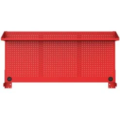 Husky Modular Tool Storage 52 In. W Standard Duty Red Mobile Workbench Cabinet With Pegboard -Husky Shop red husky mobile workbenches h52modsuite2red 44 1000