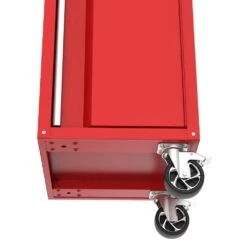 Husky Modular 20 In. W X 20 In. D Standard Duty 3-Shelf Red Rolling Side Tool Chest -Husky Shop red husky side tool cabinets lockers h20lockmodred 1f 1000