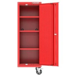 Husky Modular 20 In. W X 20 In. D Standard Duty 3-Shelf Red Rolling Side Tool Chest -Husky Shop red husky side tool cabinets lockers h20lockmodred a0 1000
