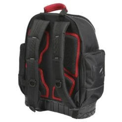 Husky 18 In. Rubber Bottom Tool Backpack In Red -Husky Shop red husky tool bags 68000h 18 40 1000