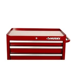 Husky Standard-Duty 27 In. W X 18 In. D 5-Drawer Red Rolling Tool Cabinet -Husky Shop red husky tool cabinets h27tr5red c3 1000