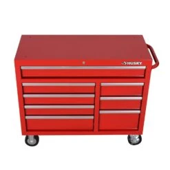 Husky Standard Duty 42 In. 8-Drawer Red Rolling Tool Cabinet -Husky Shop red husky tool cabinets h42tr8red 1f 1000