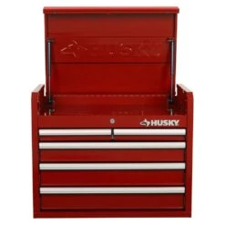 Husky 26 In. W X 16 In. D 5-Drawer Red Top Tool Chest -Husky Shop red husky top tool chests h26ch5red 1d 1000