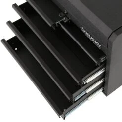 Husky 26 In. W X 16 In. D Standard Duty 5-Drawer Top Tool Chest In Textured Black -Husky Shop rust resistant textured black powder coat paint finish husky top tool chests h26ch5tb 1f 1000