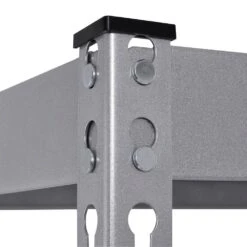 Husky 4-Tier Heavy Duty Steel Garage Storage Shelving Unit In Silver (36 In. W X 72 In. H X 18 In. D) 24 Husky 4-Tier Heavy Duty Steel Garage Storage Shelving Unit In Silver (36 In. W X 72 In. H X 18 In. D) -Husky Shop silver husky freestanding shelving units mr361872w4 76 1000